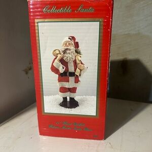 Collectible Santa Figurine - Red and White